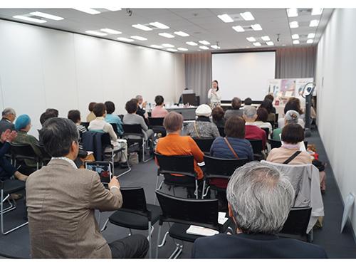 社長講演会＆新商品説明会の会場の様子